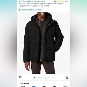 Amazon Men’s Puffer Jacket